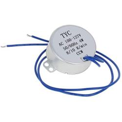Fielect 1Pcs Synchronous Motor AC 110V 8-10RPM Turntable Motor CCW Direction 4W TYC-50 Double Flat Tapping Shaft