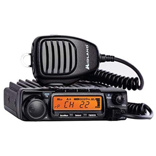 Midland 40 Watt GMRS MicroMobile Two-Way Radio - Long Range Walkie Talkie, 8 Repeater Channels, 142 Privacy Codes
