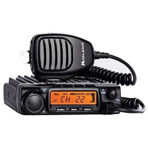 Midland 40 Watt GMRS MicroMobile Two-Way Radio - Long Range Walkie Talkie, 8 Repeater Channels, 142 Privacy Codes