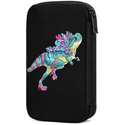 Hxuedan Colorful Dinosaur The Data Cable Storage Bag is A Portable and Independent Design SuitableVFor Travelers to Place The Data Cable, Earphone and Electronic Product Data Cable Storage Bag