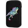Hxuedan Colorful Dinosaur The Data Cable Storage Bag is A Portable and Independent Design SuitableVFor Travelers to Place The Data Cable, Earphone and Electronic Product Data Cable Storage Bag