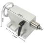 Rotational 4th Axis A axis Rotary table Fourth axis 3 Jaw Chuck Gapless harmonic reducer gearbox stepper motor K11-100mm dividing head with 65mm Tailstock for CNC Router Engraving Milling Machine