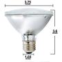 (Pack Of 6) 60PAR30/FL 120V - 60 Watt High Output (75W Replacement) PAR30 Flood Short Neck - 120 Volt Halogen Light Bulbs