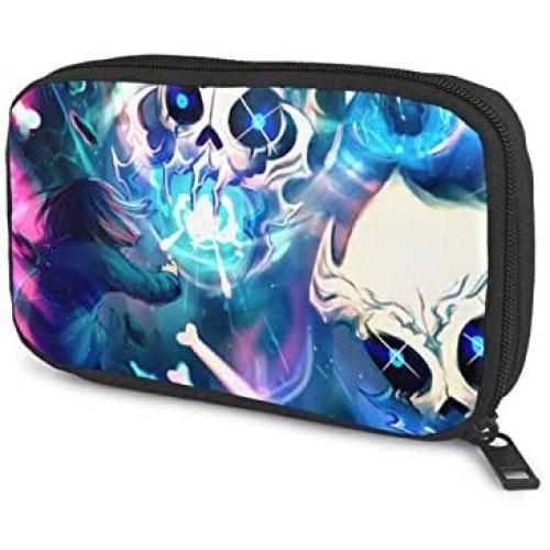 Hxuedan Undertale Sans The Data Cable Storage Bag is A Portable and Independent Design SuitableVFor Travelers to Place The Data Cable, Earphone and Electronic Product Data Cable Storage Bag