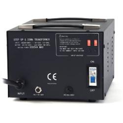 LiteFuze LT-5000 5000 Watt Voltage Converter Transformer - Step Up/Down - 110V/220V - Circuit Breaker Protection [5-Years Warranty]