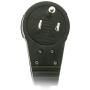 ACL 6 Feet Power Cable with 6 Outlets Surge Protector, Flat Rotating Plug, Horizontal Outlets, Black