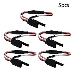 Fielect 150mm Black Red White Y Servo Extension Cable Remote Control Racing Part for Various Models of Electronic Products 5Pcs