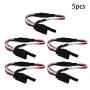 Fielect 150mm Black Red White Y Servo Extension Cable Remote Control Racing Part for Various Models of Electronic Products 5Pcs