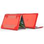 Compatible with MacBook Air 11 Inch Kickstand Case, Funut 2 in 1 Rubberized Hard Plastic Case Cover Shock Proof Matt Protective Case for Laptop MacBook Air 11.6 Inch A1370/A1465 (# Red)
