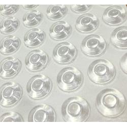 Pack of 100 Sound Dampening Cabinet Door Bumpers - Clear Soft Close Self Adhesive Rubber Pads - Transparent Rubber Feet for Drawers, Cupboards