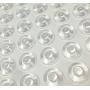 Pack of 100 Sound Dampening Cabinet Door Bumpers - Clear Soft Close Self Adhesive Rubber Pads - Transparent Rubber Feet for Drawers, Cupboards
