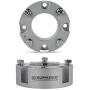 Supreme Suspensions - Front Leveling Kit for 2007-2021 Toyota Tundra and 2007-2021 Toyota Sequoia 3'' Front Lift Strut Spacers 2WD 4WD (Silver)