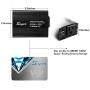 150W Car Power Inverter Charger DC 12V to 110V AC Converter with 3.1A Dual USB Charger(Black)
