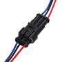 HIFROM 10 Kit (2 + 3 + 4 Pin) Car Male & Female Waterproof Electrical Connectors Plug Socket Kit With 10cm Wire AWG Gauge Marine