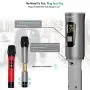 Wireless Microphone, UHF Wireless Dual Handheld Dynamic Mic System Set with Rechargeable Receiver, 160ft Range, 6.35mm(1/4) Plug, for Karaoke, Voice Amplifier, PA System, Singing Machine, Church