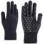 WaitingU Thicken Soft Knitted Texting Touch Screen Gloves for Smartphones PC Laptop Tablet Driving Skiing and Cycling Outdoor Gloves with Anti-Slip Design (A-Black)