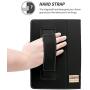 Snugg iPad Mini 5 (2019) & iPad Mini 4 (2015) Leather Case, Flip Stand Cover - Black