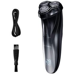 Wekeep Electric Razor for Men, Cordless Rechargeable Men’s Electric Shaver for Rotary Shaving with Pop-up Trimmer (Waterproof)