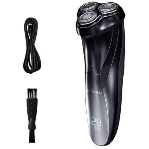 Wekeep Electric Razor for Men, Cordless Rechargeable Men’s Electric Shaver for Rotary Shaving with Pop-up Trimmer (Waterproof)
