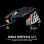 Corsair Scimitar RGB Elite, MOBA/MMO Gaming Mouse, Black, Backlit RGB LED, 18000 DPI, Optical