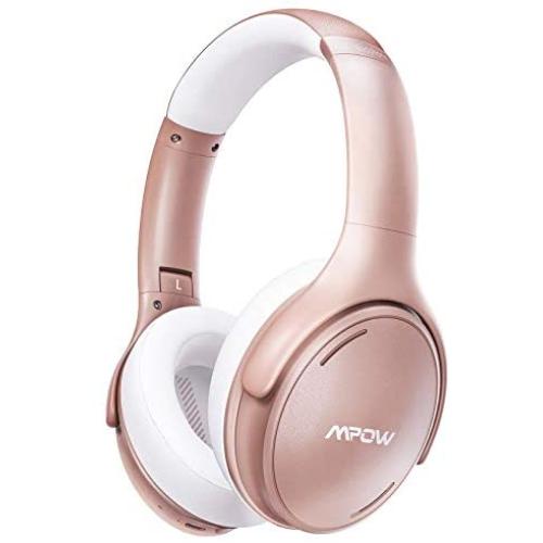 Mpow H19 IPO Active Noise Cancelling Headphones, Bluetooth 5.0 Headphones with Deep Bass, Fast Charge, 35H Playtime, Lightweight Headset, CVC 8.0 Mic for Home Office, Online Study, Travel