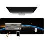 KINPLE XXL Extended Large Gaming Mouse Pad Non-Slip Water-Resistant Rubber Cloth Computer Game Mouse Mat(35.4×15.75×0.1 inch Earth)