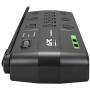 APC Surge Protector with USB Ports, P11U2, 2880 Joule, 6 Cord, Flat Plug, 11 Outlet Power Strip Black