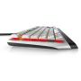 New Alienware Low-Profile RGB Gaming Keyboard AW510K Light, Alienfx Per Key RGB Lighting, Media Controls and USB Passthrough, Cherry MX Low Profile Red Switches, Lunar Light