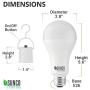 Sunco Lighting 6 Pack Rechargeable Emergency Bulb, A21, 11W, 5000K Daylight, E26, Battery Powered LED Bulb, 4 Hours Backup, Portable Camping Light - UL