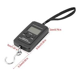 40KG Portable Digital Handy Scale, Electronic Hanging Luggage Scale Weight Measuring Tool