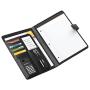 Office Depot Brand Padfolio with Magnetic Closure and Calculator, 11 1/10''H x 10 1/2''W x 1 3/10''D, Black