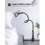 Phone Holder Bed Gooseneck Mount - Lamicall Cell Phone Clamp Clip for Desk, Flexible Lazy Long Arm Headboard Bedside, Overhead Mount Stand, Compatible with Phone 12 Mini 11 Pro Xs Max XR X 8 7 6 Plus