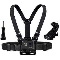 Sametop Chest Mount Harness Chesty Strap Compatible with GoPro Hero 9 Black, 8 Black, Hero 7 Black, 7 Silver, 7 White, Hero 6, 5, 4, Session, 3+, 3, 2, 1, Hero (2018), Fusion, DJI Osmo Action Cameras