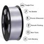 SUNLU Silk Silver PLA Filament 1.75mm 3D Printer Filament, 1KG 2.2 LBS Spool 3D Printing Material, Shiny Metallic PLA Silk Filament