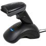 TEEMI 1D 2D Bluetooth Barcode Scanner with USB Cradle Data Receiver Charge Station, GS1 QR PDF417 Wireless Automatic Omnidirectional Screen Scanning