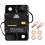 M1A2 Circuit Breaker 200A Waterproof Fuse Inline Holder Resettable Fuse Manual Reset 12V-48V DC for Car Audio RV Home Marine Boat Truck Trolling Motors