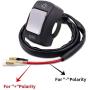 Ourbest Grey Motorcycle Handlebar Switch 12V for Motorbike Scooter, Fog Light On Off Toggle Switchfor Electrombile-2Pcs