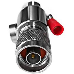 N-Male to N-Female Adapter Width Surge Protector 0-6GHz WiFi Antenna Coaxial Cable RF Converter -Wireless Network Connector -Lightning Protection Arrestor -Coax Suppressor -Tupavco TP1604