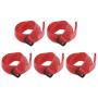 uxcell 5PCS RC Lipo Straps 20x550mm Nylon Kundled Straps Non-Slip for Electronic Wires and Other Items(Red)