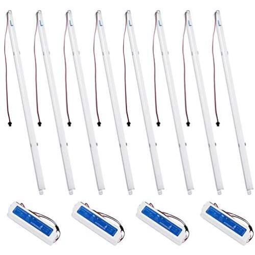 Hyperikon Magnetic Mount 2 Foot LED Retrofit Kit 20W=130W, 2x2 Panel Troffer T12 2ft Replacement, UL, Crystal White, 4 Pack