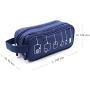 Honsky Gadget Organizer Bag: Universal Tech Travel Organizer, Electronics Organizer Storage Case Pouch for Cables Cords Chargers Power Bricks USB Computer Laptop Accessories, 2 Packs, Black