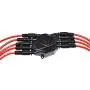 A-Team Performance Silicone Spark Plug Wires with Black 90 Degree Boot SBC Compatible with Chevy GMC Truck SUV Vortec 5.0L 5.7L 5700 350 1996-2003 Red 8.0mm