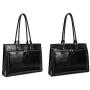 BOSTANTEN Leather Briefcase for Women Vintage 15.6 inch Laptop Bag Business Tote Shoulder Handbag Black BOSTANTEN Leather Briefcase for Women Vintage 15.6 inch Laptop Bag Business Tote Shoulder Handbag Black