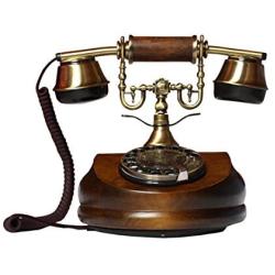 Opis 1921 Cable Model A: The Classic Style Wood and Metal Retro Telephone