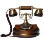 Opis 1921 Cable Model A: The Classic Style Wood and Metal Retro Telephone