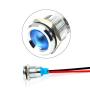 Gasher 110V/24V/12V 20mA Energy Saving Indicator Light Mounting Hole Size 12mm(1/2 inch) Green Yellow Red Blue White 5 Pcs