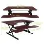 Halter Standing Desk Riser Converter, 36 Inch Stand Up Desk, Sit Stand Desk for Laptop and Monitor, Height Adjustable Desktop Workstation with Keyboard Tray