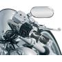 Chrome Billet ISO-FLAME Grips for Harley 08-Up Tourng Throttle Fly-by-Wire Models by Kuryakyn