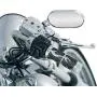 Chrome Billet ISO-FLAME Grips for Harley 08-Up Tourng Throttle Fly-by-Wire Models by Kuryakyn