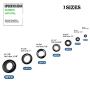 190 PCS Rubber Hole Grommet Assortment Kit Firewall Hole Plug Set,1/4''、5/16''、1/2''、5/8''、7/8''、1''、1-1/8'' Drill Hole, Electrical Wire Gasket Kit Rubber Gasket Kit，Firewall Plug Grommet